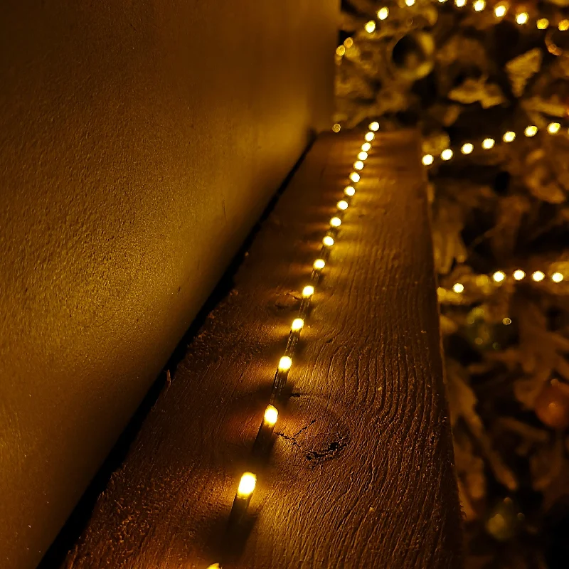 17.5m Indoor Outdoor Flexibrights Christmas Lights with 500 Vintage Gold LEDs