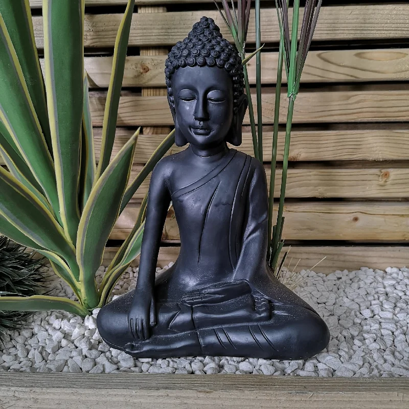 30cm Meditating Buddha Sculpture Garden Patio Decoration