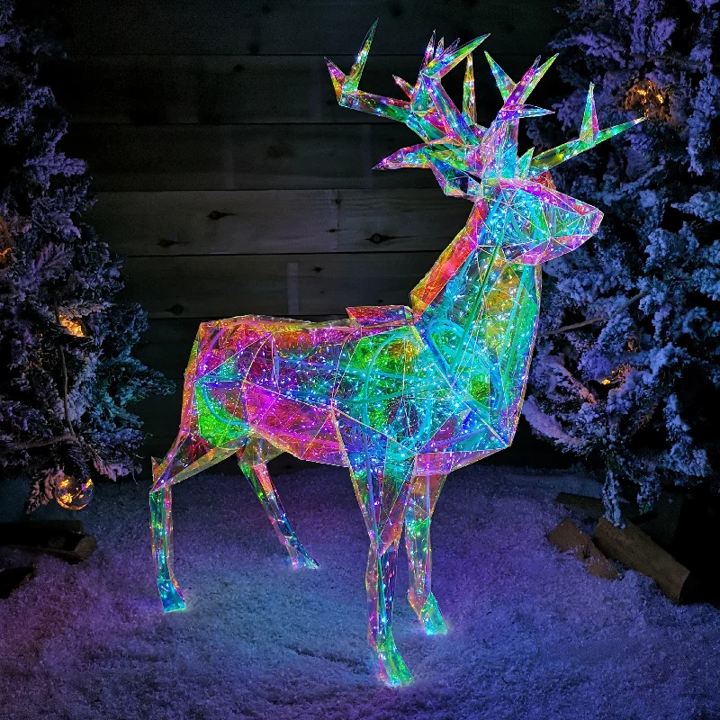 90cm Light up Indoor Outdoor Dream Christmas Stag with 500 White LEDs