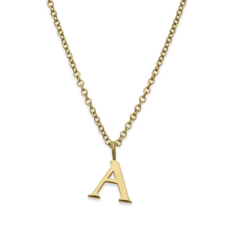 A Letter Gold Necklace