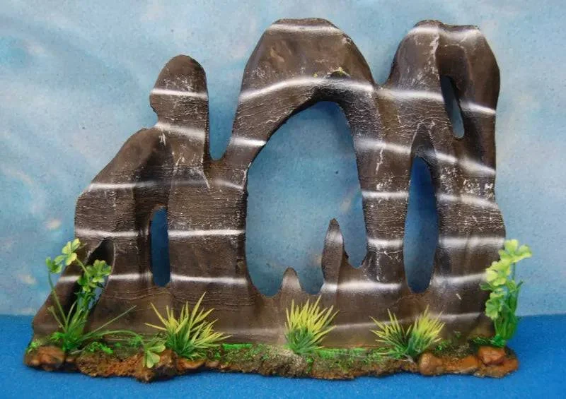 Aquarium Resin Ornament - Large Rock Arches 43cm