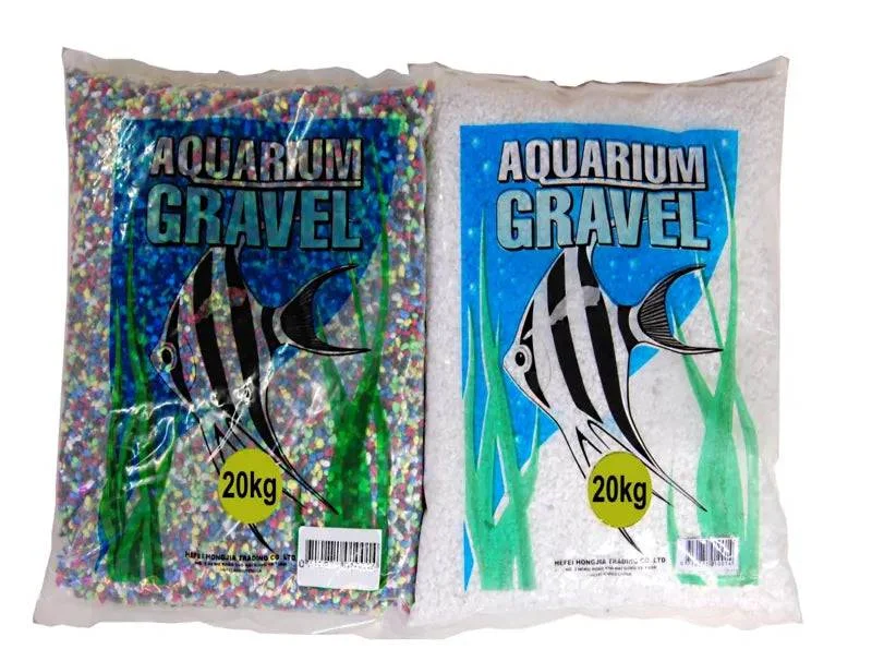 Aquarium Substrate Coloured Gravel 1-2mm 10kg White or Multicoloured