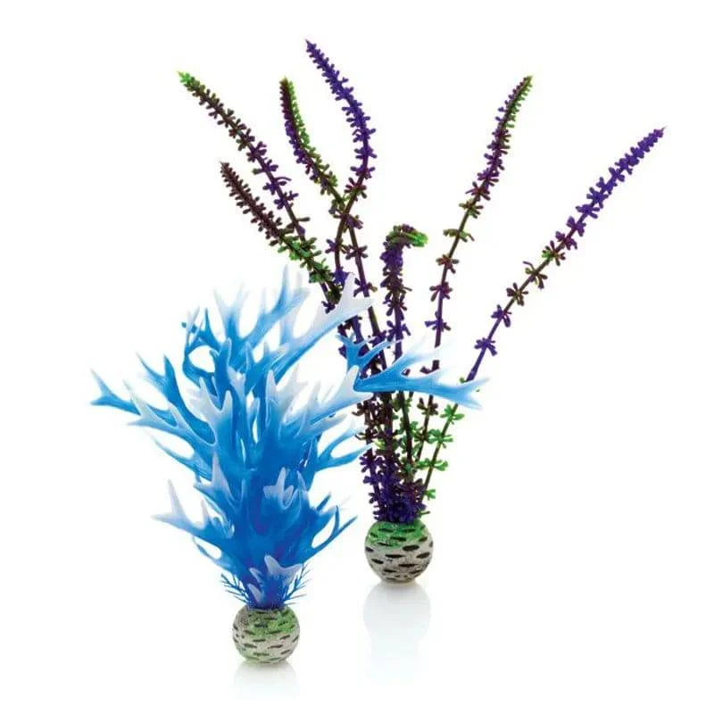 biOrb Blue / Purple Plant Pack x2 Aquarium Decorations