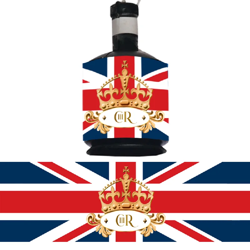 British Royal Crown King Charles III Union Jack Party Poppers - Pack of 16