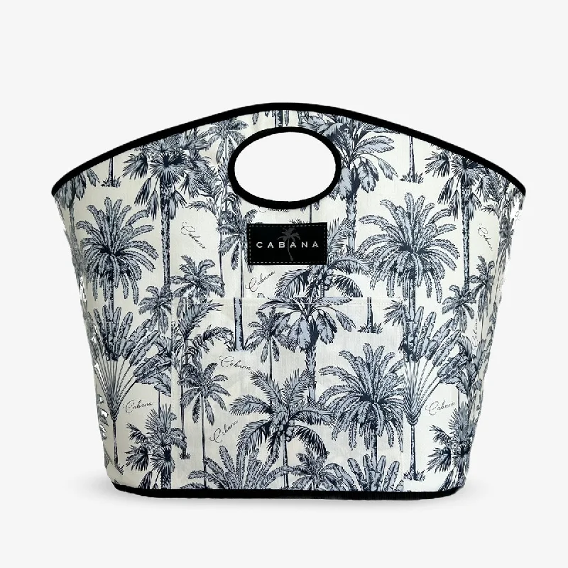 Cabana Statement Bag Blue Palm Trees