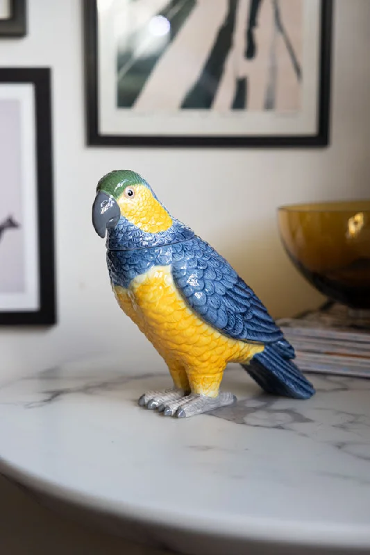 Ceramic Parrot Storage Jar