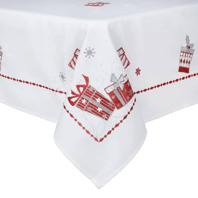 Christmas Presents Fabric Tablecloths / Napkins Xmas Decoration