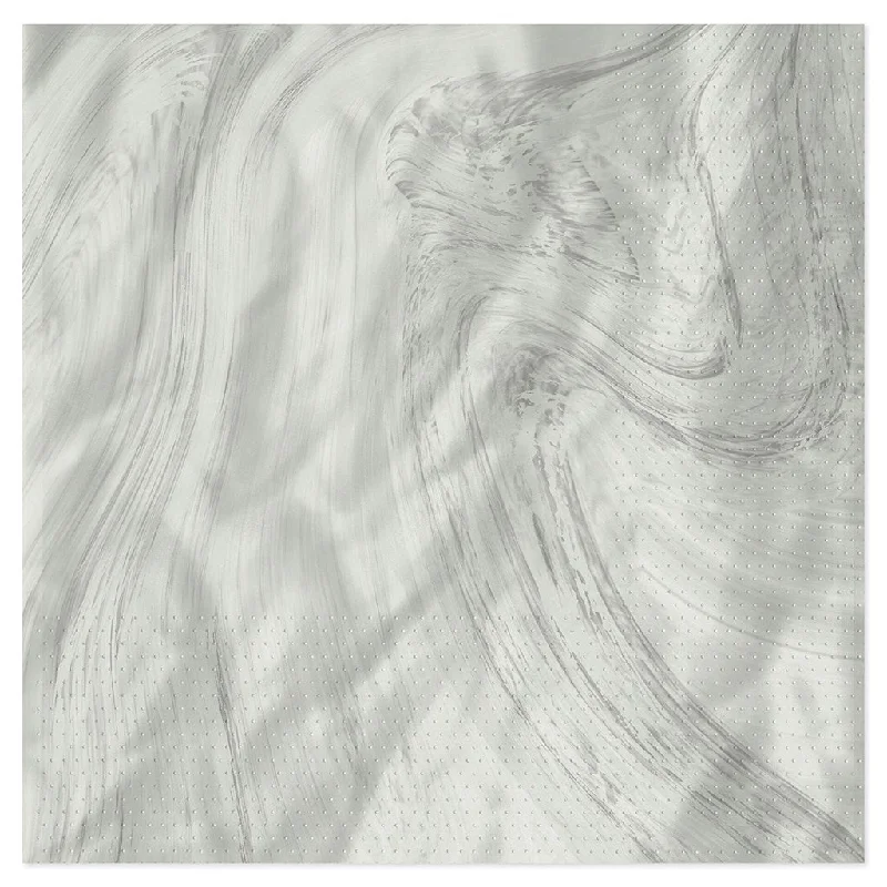 Hallmark : Gray and White Marbled Dinner Napkins, Set of 16