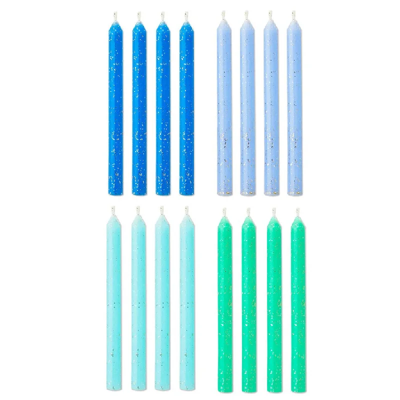 Hallmark : Cool Hues With Glitter Birthday Candles, Set of 16