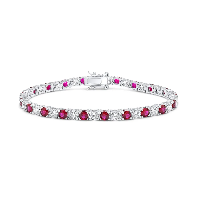 Cressida Bracelet (Ruby/White)