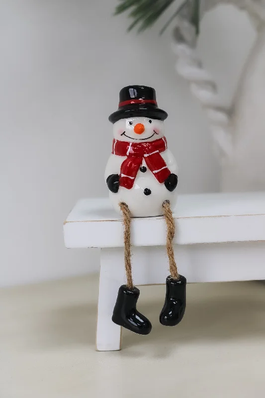 Dangly Legged Snowman Ornament