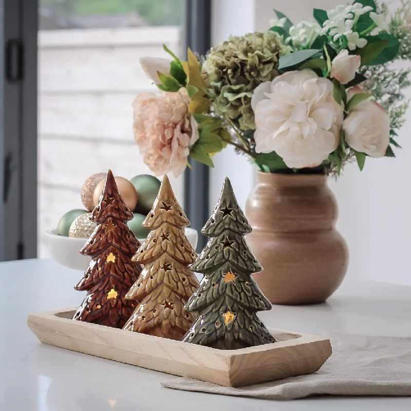 Earthy Ceramic LED Christmas Tree