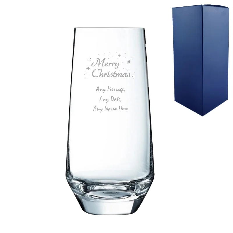 Engraved Merry Christmas Lima Hiball, Gift Boxed