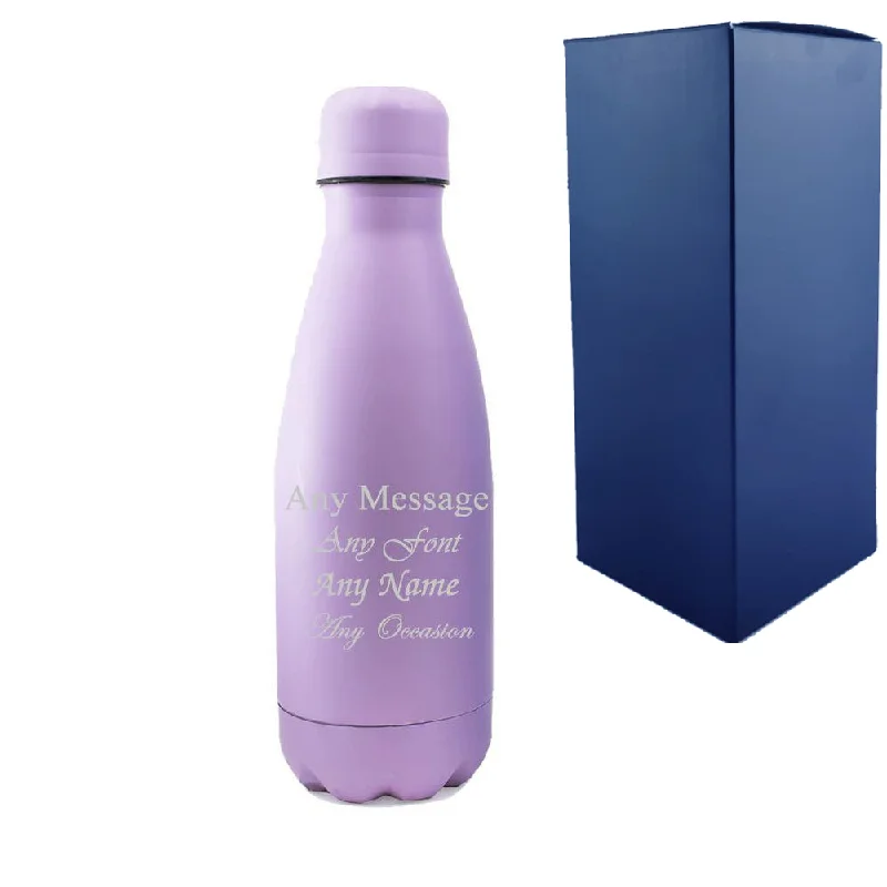 Engraved Purple 350ml Thermal Bottle