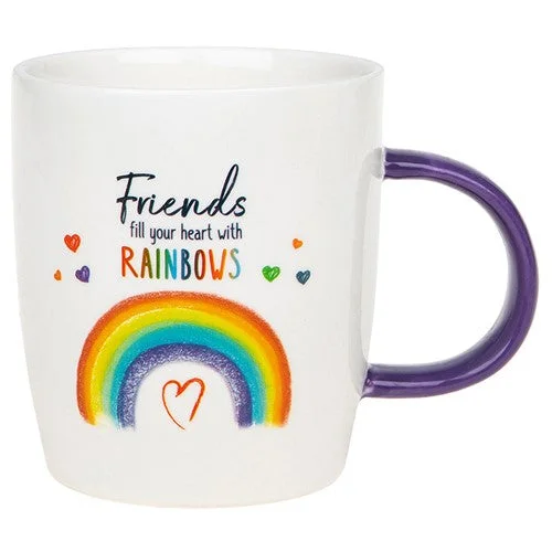 Friends Fill Your Life With Rainbows Rainbow Mug In A Gift Box