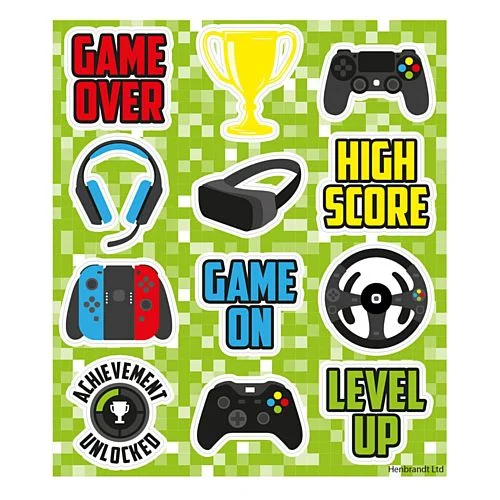 Gamer Stickers - 11.5cm - Each