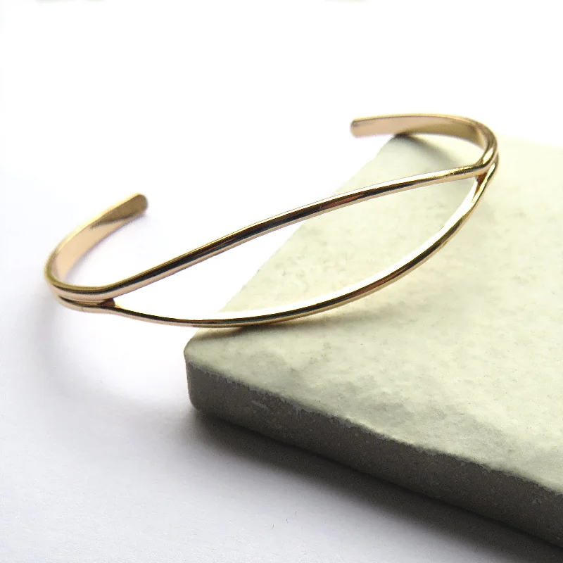 Gold Open Bangle