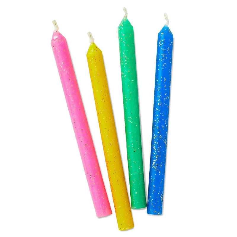 Hallmark : Assorted Color With Glitter Birthday Candles, Set of 16