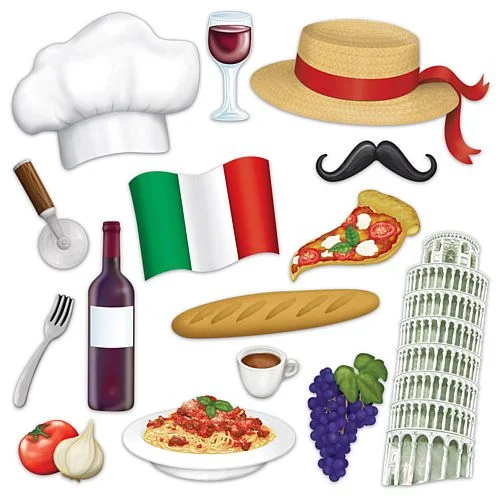 Italian Photo Prop Selfie Kit - 36cm - Pack of 15