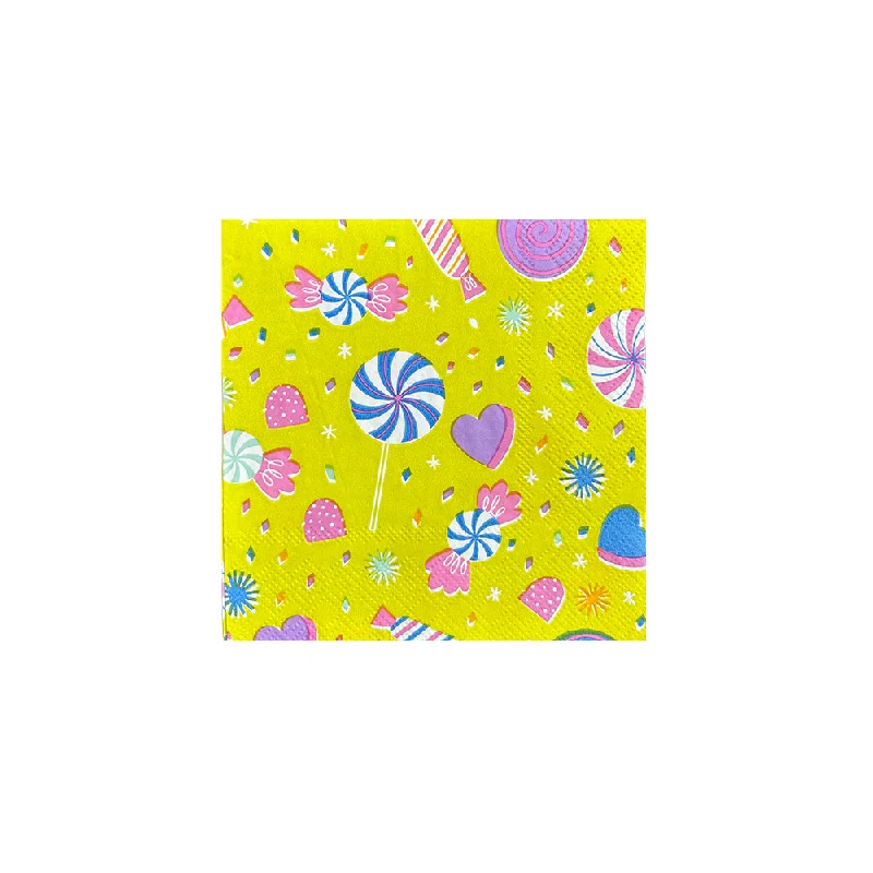 It's A Birthday Candy Print Petite Napkins