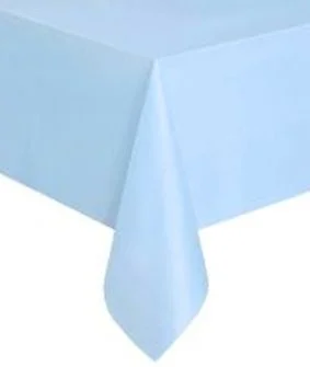 Light Blue Plastic Tablecloth 1.4m x 2.8m