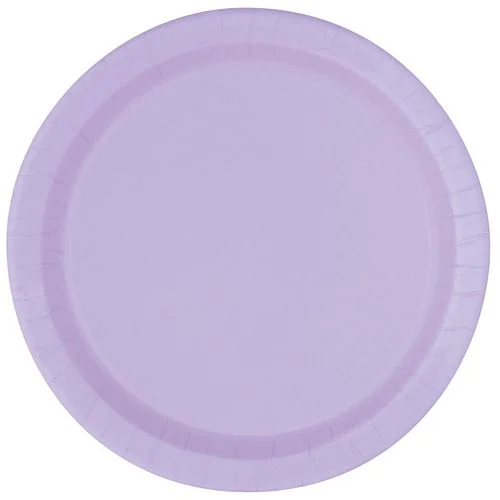 Pastel Lilac Paper Plates - Each - 9"