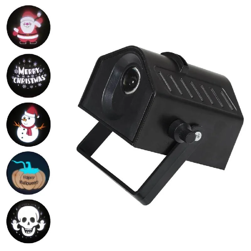 Mini LED Picture Projector - 5 Halloween / Christmas Patterns