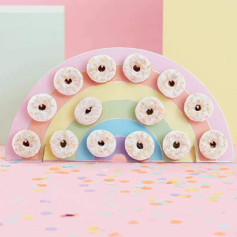 Pastel Rainbow Donut Wall Holder