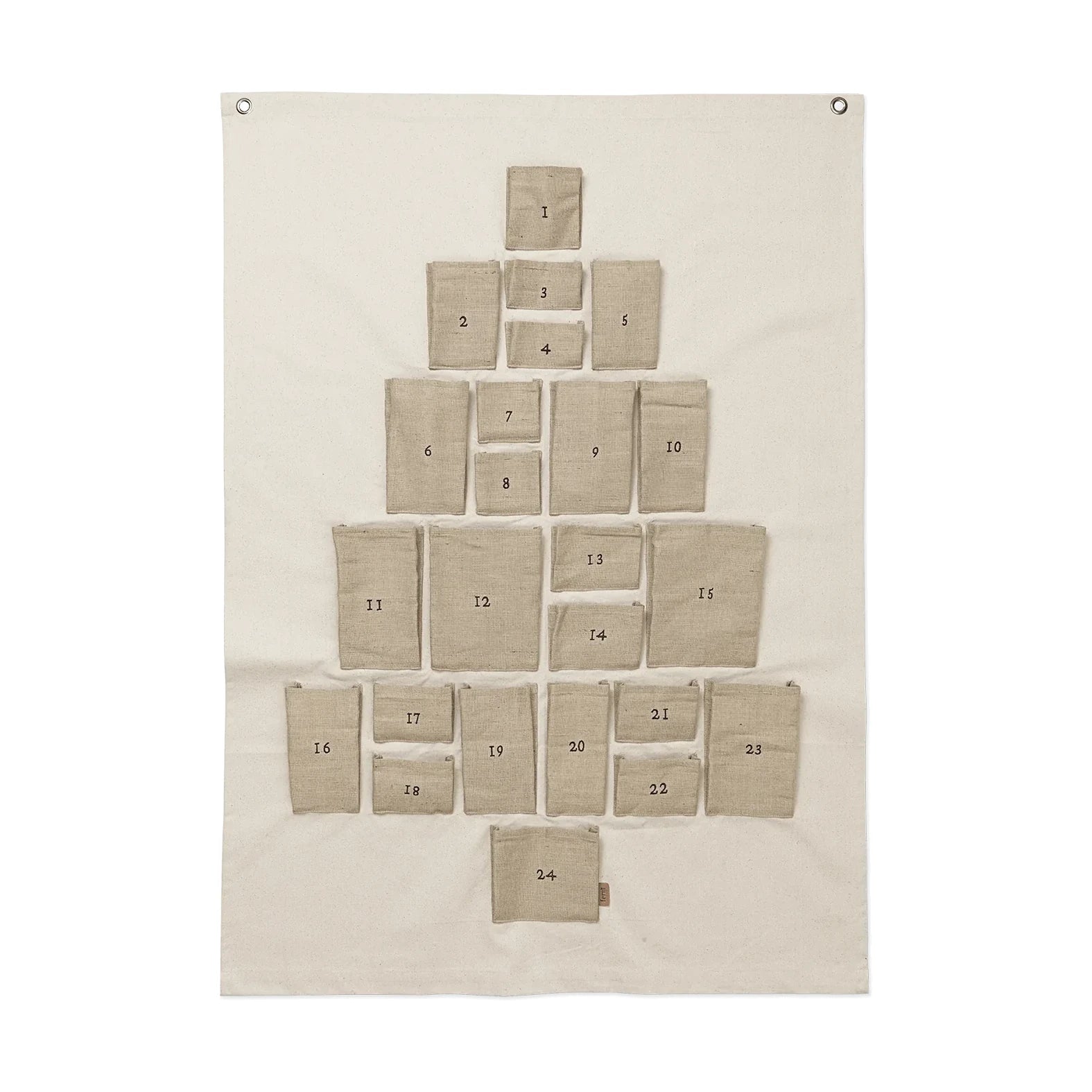 Pine Christmas Calendar - Mini | Natural | by ferm Living