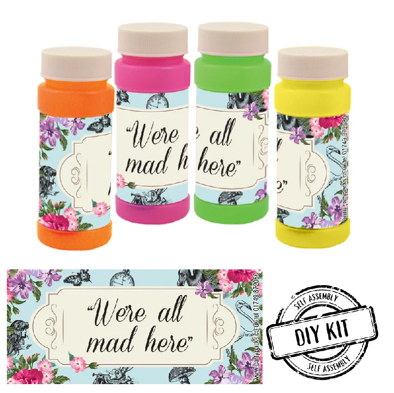 We're all mad here Bubbles - Truly Wonderland - Pack of 8