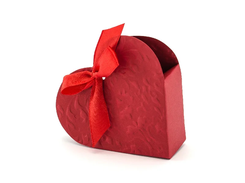 Red Heart Favor Boxes Pack of 10