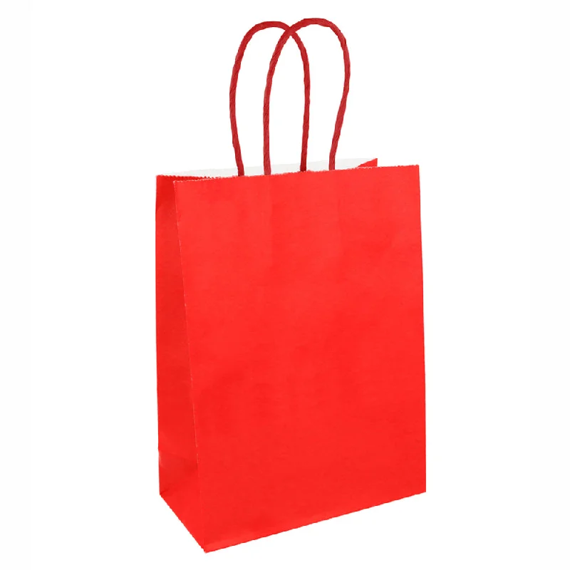 Red Paper Party Bags - 22cm - Each