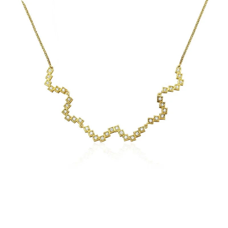 RHEA Gold and Diamond Necklace