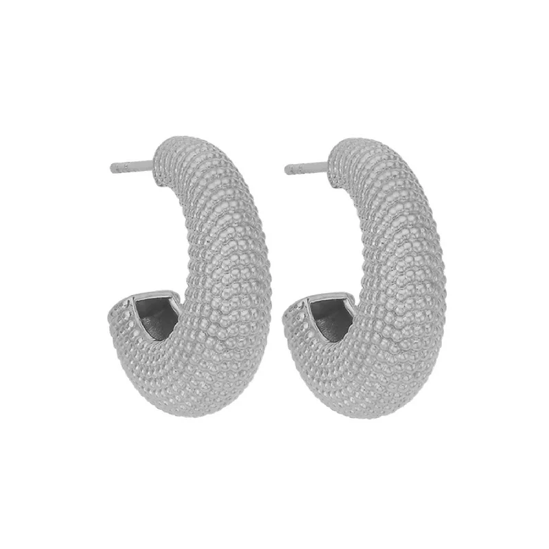 RHEA Hoop Earrings Silver