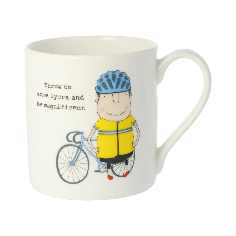 Rosie Made A Thing Throw On Some Lycra Bone China Mug