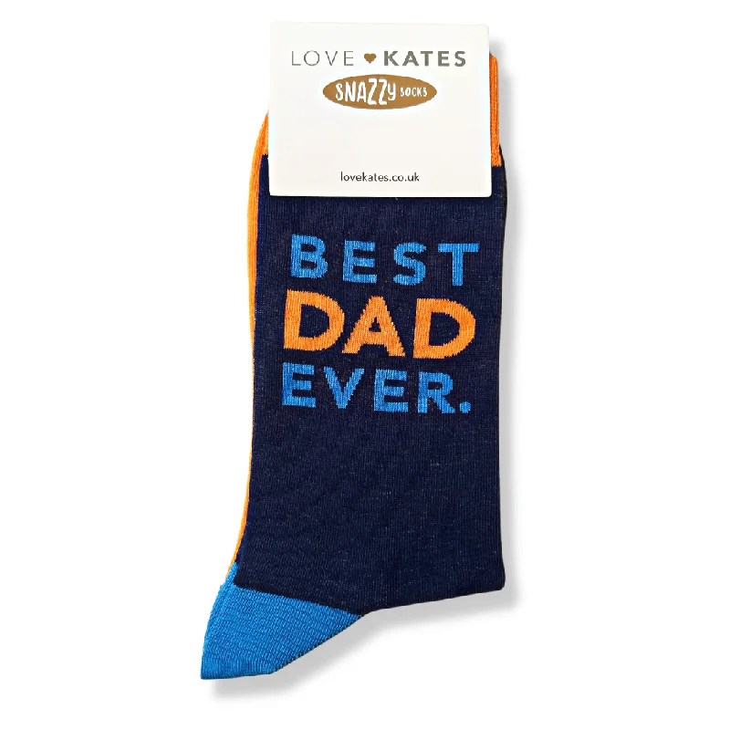 Snazzy Socks Best Dad Ever Mens Socks Size 8-11