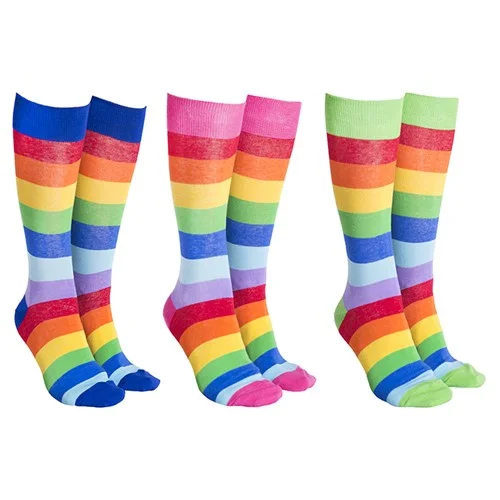 Sock Society Rainbow Socks 3 Pairs Patterned Socks