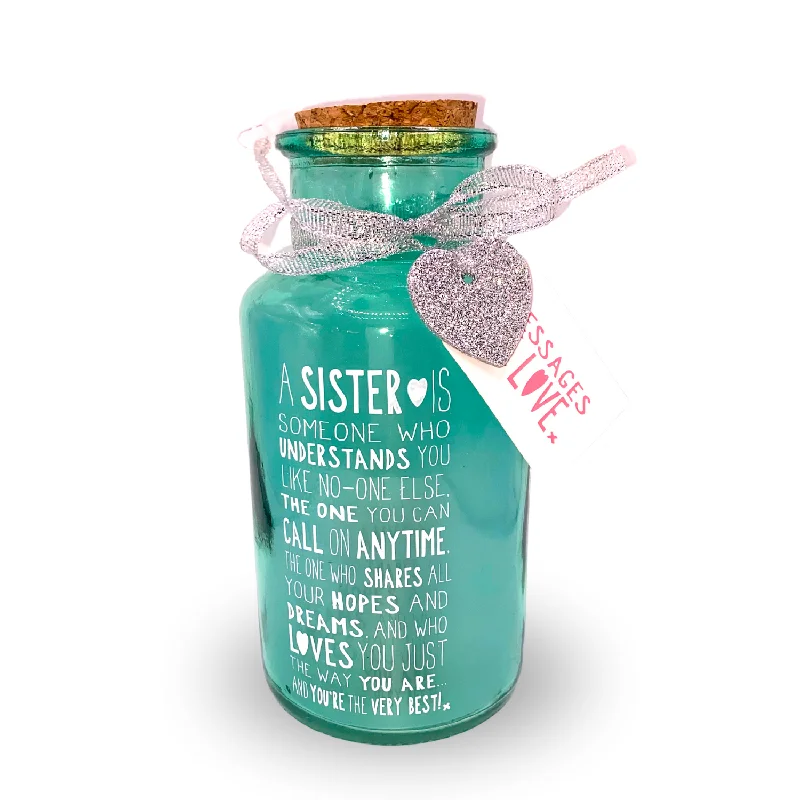 Special Sister Light Up Jar Messages Of Love Gift