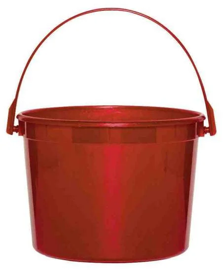 Red Round Pail | 4.5"