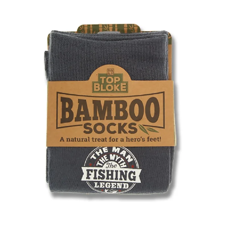 The Fishing Legend Top Bloke Bamboo Socks Mens UK 6-11