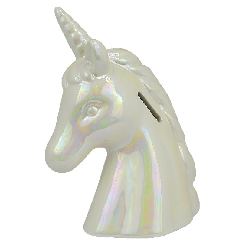 Unicorn Ceramic Money Bank Traditional Money Box With Stopper