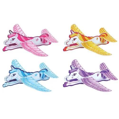 Unicorn Glider - Assorted Designs - 18cm - Each