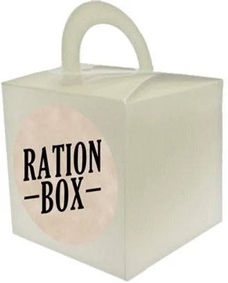 WW1 Ration Novelty Box & Sticker - Set of 15